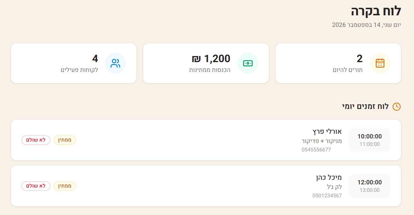 לוח בקרה